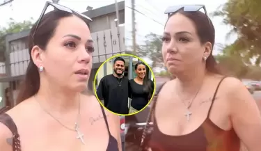 Melissa Klug, al borde del llanto, tras difundirse video de agresi�n contra Samahara Lobat�n.