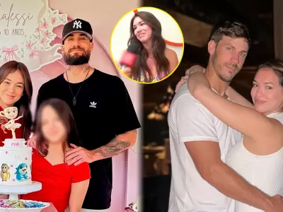 Jazm�n Pinedo cuenta que celebr� Navidad con su pareja Pedro Araujo y su ex Gino Assereto.