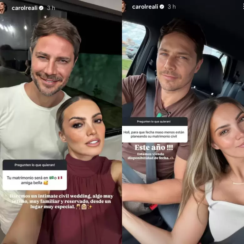 Cachaza reveló cuándo y en qué país se casará con André Bankoff.