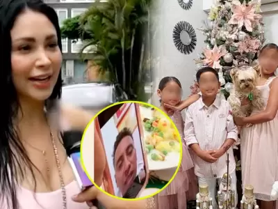 Pamela Franco sobre Cueva llamando en aparente estado de ebriedad a sus hijos