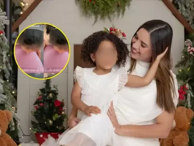 Darinka Ram�rez luce su pancita y protagoniza emotivo momento junto a su hija.