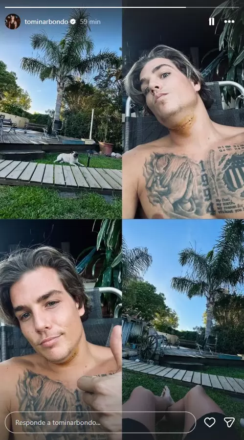 Historia de Tomi Narbondo. (Instagram)