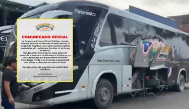 Walther Lozada y Armon�a 10 condenan atentado en Trujillo.