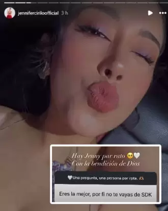 Jennifer Cirilo se�ala que no se ir� de Son del Duke tras rumores. (Instagram)