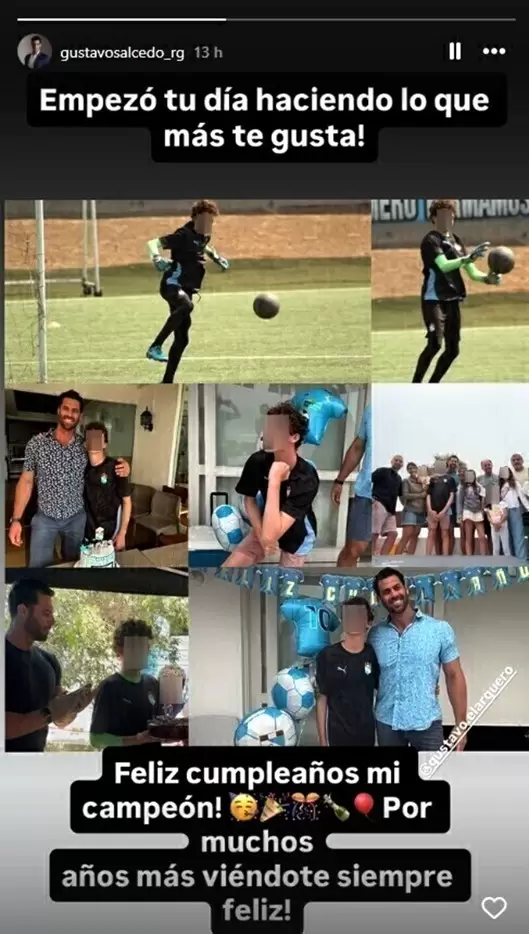 Gustavo Salcedo dedica emotivo mensaje a su hijo por su cumplea�os. (Instagram)