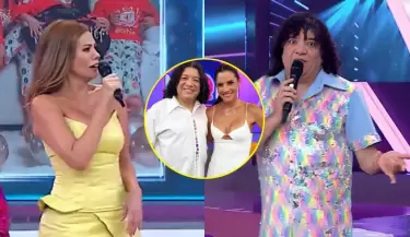 Laura Huarcayo reacciona tras ser confundida con Mar�a P�a Copello en vivo.