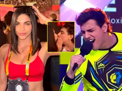 Sirena Ortiz y Gabriel Meneses sorprenden con beso y confirman su relaci�n.