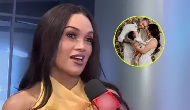 Angie Arizaga habla de tener otro hijo tras comprometerse.