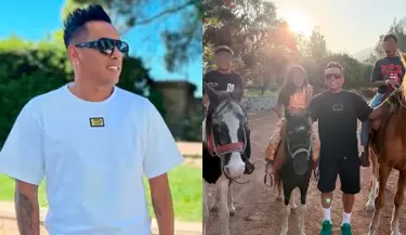 Christian Cueva reaparece con sus hijos