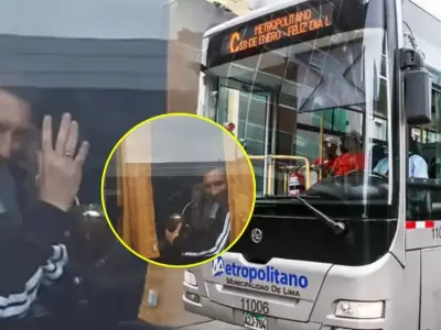 Lionel Messi roba miradas en plena V�a Expresa y causa furor entre pasajeros del Metropolitano.