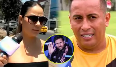 Pamela L�pez molesta con Cueva porque no compr� entrada a su hijo para ver a Messi
