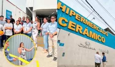Hipermercado Cer�mico inaugura su nueva tienda en Manchay.