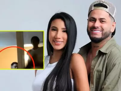 Samahara Lobat�n y Bryan Torres son captados en la misma casa