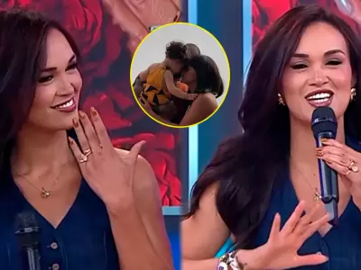 Angie Arizaga luce su anillo de compromiso y se sincera como mam� primeriza.
