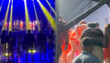 Coraz�n Serrano detiene concierto en plena presentaci�n por emergencia.