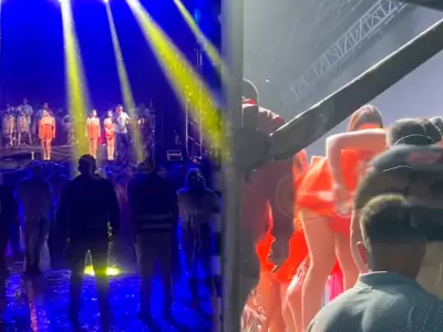 Coraz�n Serrano detiene concierto en plena presentaci�n por emergencia.