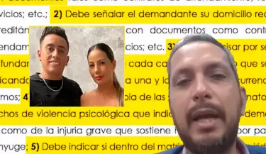 Revelan que juzgado no admite demanda de divorcio de Christian Cueva por cinco observaciones.