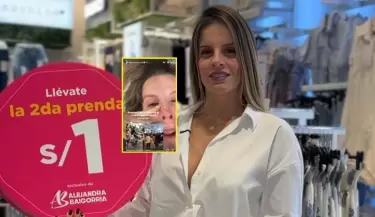 Entre l�grimas, Alejandra Baigorria defiende su campa�a de la segunda prenda a S/1.