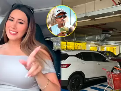 Darinka Ram�rez presume auto de lujo y responde a quienes la vinculan con Jefferson Farf�n.