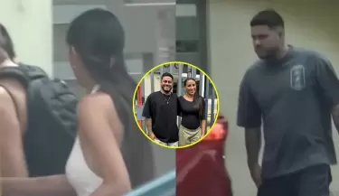 Samahara Lobat�n y Bryan Torres sorprenden a fans al ser captados en el mismo departamento.