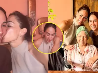 Melissa Loza cumple a�os rodeada de su familia y protagoniza emotivo momento con Tepha.