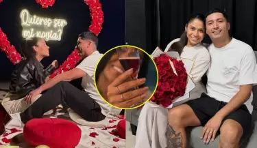 Masiel M�laga confirma compromiso con 'Churrito' Hinostroza a solo un mes de noviazgo.