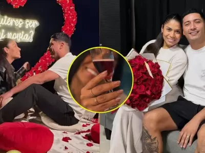 Masiel M�laga confirma compromiso con 'Churrito' Hinostroza a solo un mes de noviazgo.