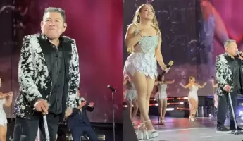 Pedro Cap� y Cielo Fern�ndez comparten escenario en concierto de Coraz�n Serrano, pero usuarios cuestionan.