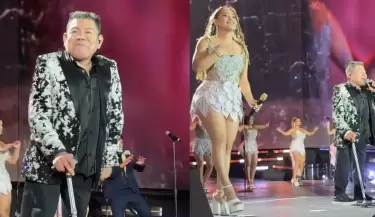 Dilbert Aguilar emociona al p�blico al cantar 'No te preocupes por m�' en el aniversario 33 de Coraz�n Serrano.