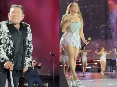 Dilbert Aguilar emociona al p�blico al cantar 'No te preocupes por m�' en el aniversario 33 de Coraz�n Serrano.