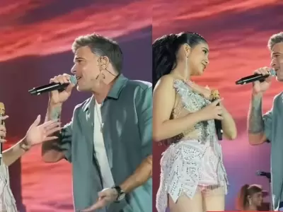 Pedro Cap� y Cielo Fern�ndez comparten escenario en concierto de Coraz�n Serrano, pero usuarios cuestionan.