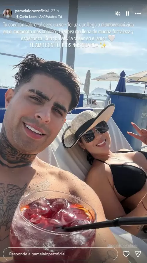 Pamela L�pez celebra su relaci�n con Paul Michael. (Instagram)