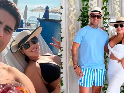 Pamela L�pez se luce con Paul Michael en medio de pedido de c�rcel.