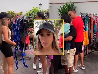 Yahaira Plasencia se lanza al closet sale y Luis Fernando Rodr�guez la ayuda a vender.