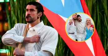 Patricio Qui�ones estuvo en el Super Bowl junto a Bad Bunny.