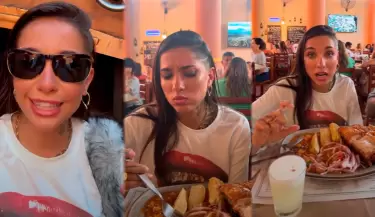 Mar�a Becerra prueba carapulcra en Lima y queda fascinada.