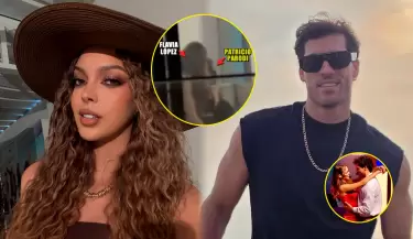 Flavia L�pez y Patricio Parodi se besan pese a negar relaci�n.
