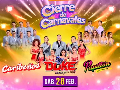 Cierre de carnavales con Caribe�os de Guadalupe, Papill�n y Son del Duke.