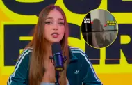 Flavia L�pez reacciona en vivo al ampay con Patricio Parodi y lo niega todo: "Ah� no se ve ning�n beso"