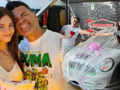 Tomate Barraza regala un carro a su hija