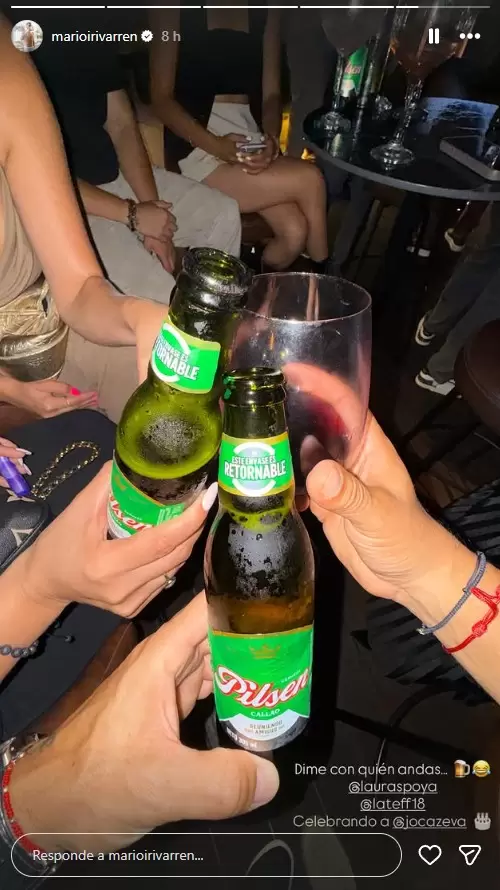 Laura Spoya hab�a salido de fiesta. (Instagram)