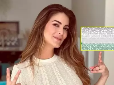 Laura Spoya protagoniza aparatoso choque y parte policial explica qu� ocurri�.