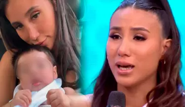 Samahara Lobat�n se quiebra al hablar de su hijo que est� en UCI