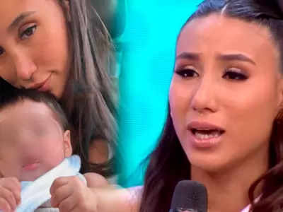 Samahara Lobat�n se quiebra al hablar de su hijo que est� en UCI
