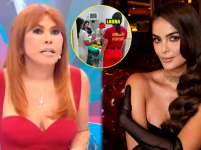 Magaly Medina pone en duda versi�n de Laura Spoya sobre su accidente.