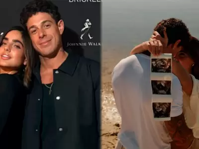 Hugo Garc�a e Isabella Ladera confirman que ser�n padres con tierna foto y ecograf�a.