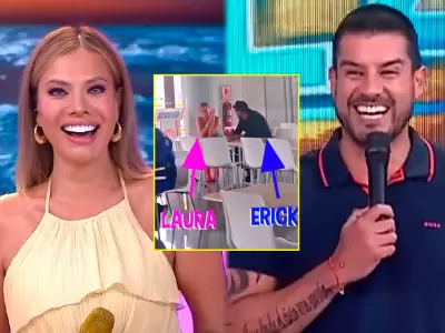 Captan a Laura Huarcayo y Erick Delgado almorzando juntos en cafeter�a.