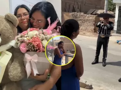 Lis Padilla no contiene las l�grimas al celebrar el 14 de febrero con su novia.