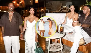 Jefferson Farf�n y Xiomy Kanashiro celebran un a�o de amor en Cartagena.