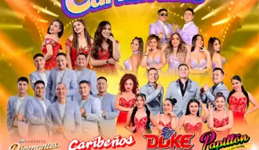 Cierre de carnavales con Caribe�os de Guadalupe, Orquesta Diamantes, Papill�n y Son del Duke.